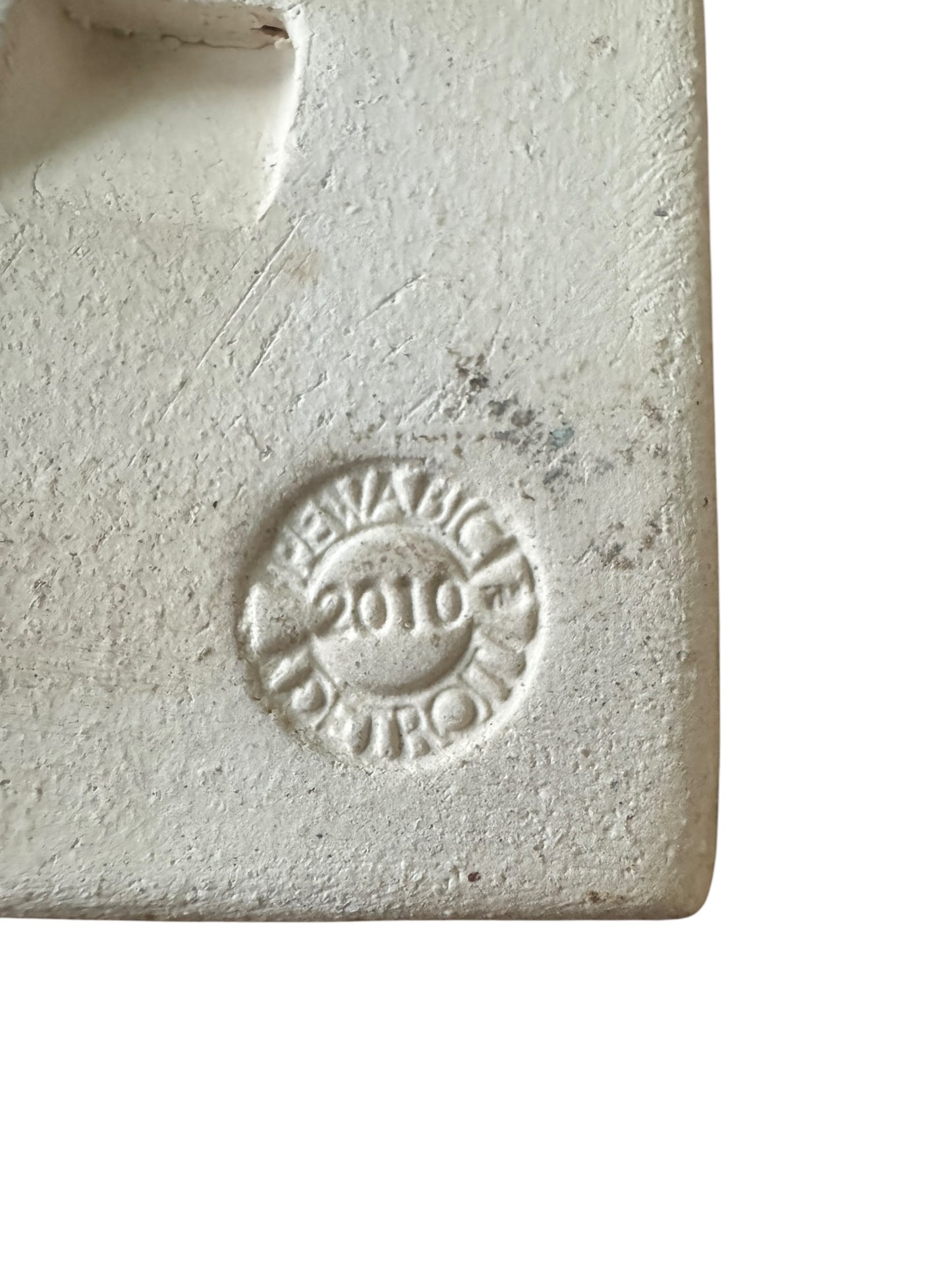 Pewabic Green 2010 3x3 Happy Buddah Tile