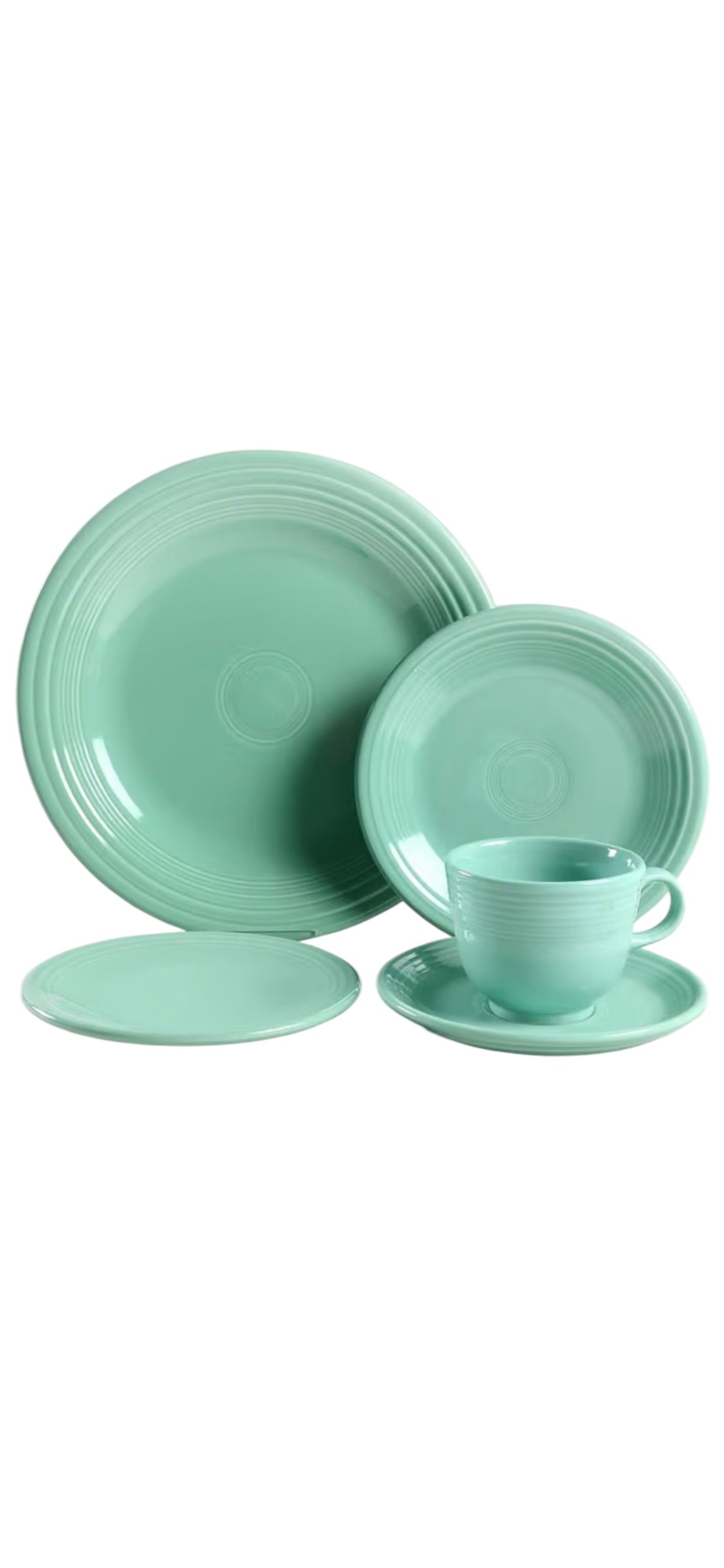 Fiesta Seamist 5 Piece Place Setting NEW Retired