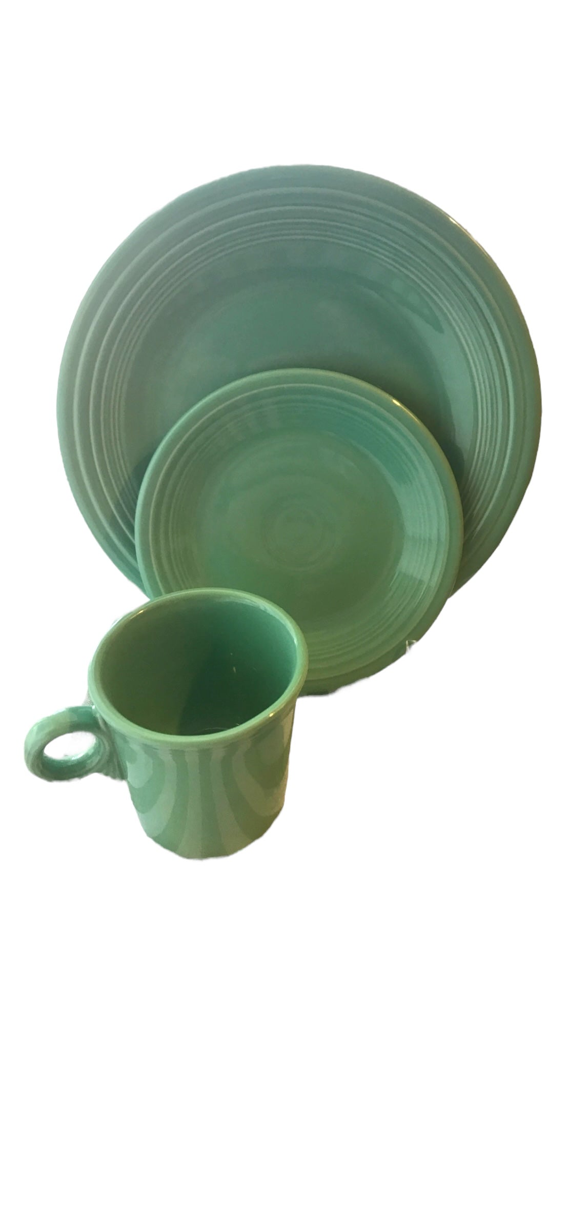 Fiesta Seamist 4 Piece Place Setting NEW Retired w/ Mug
