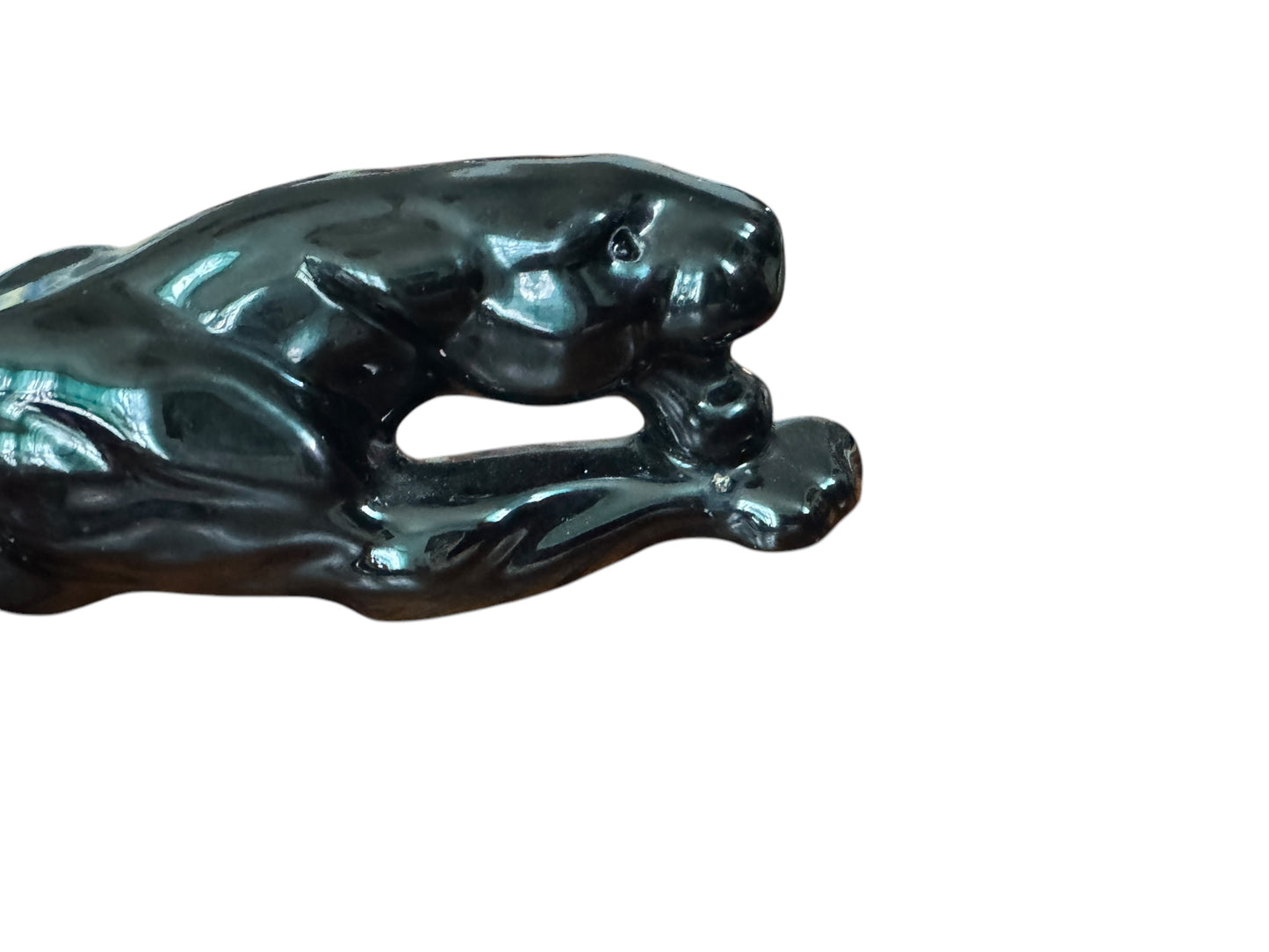 Vintage 15” Crouching Black Panther Statue - Mid Century Modern