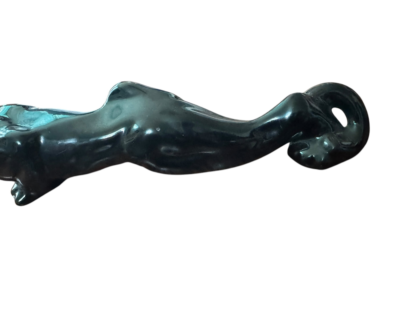 Vintage 15” Crouching Black Panther Statue - Mid Century Modern