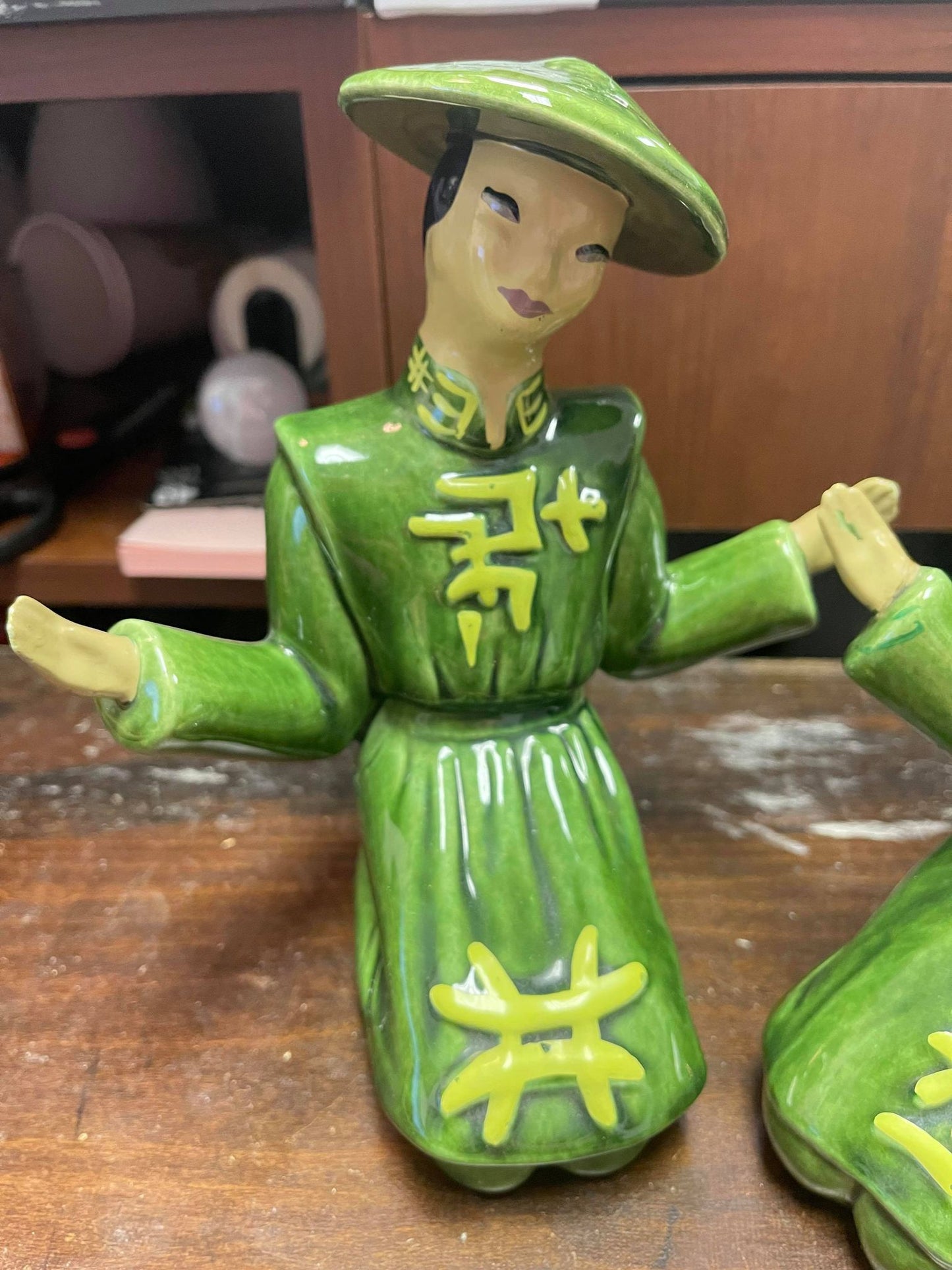 Vintage Yona Pottery of California Ceramic Asian-inspired Figurines