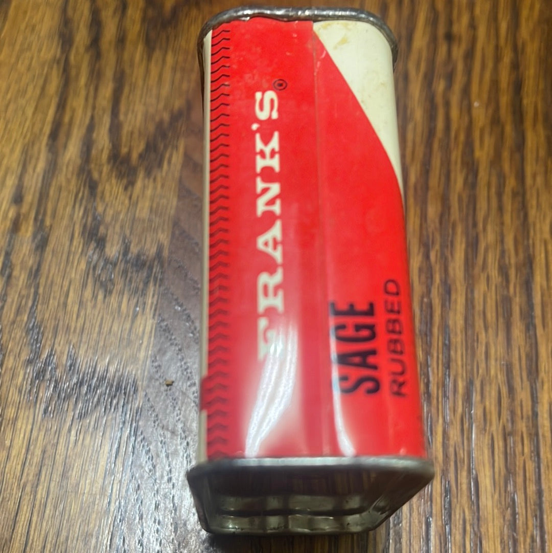 Vintage Franks Sage Spice Tin Cincinatti Ohio