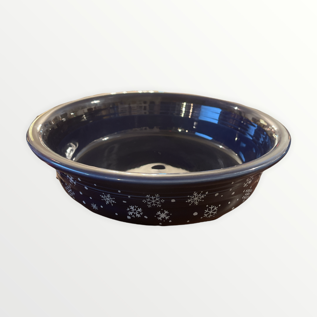 Fiesta Large 2qt. Serving Bowl with Snowflake Decal (Betty Crocker Exclusive)