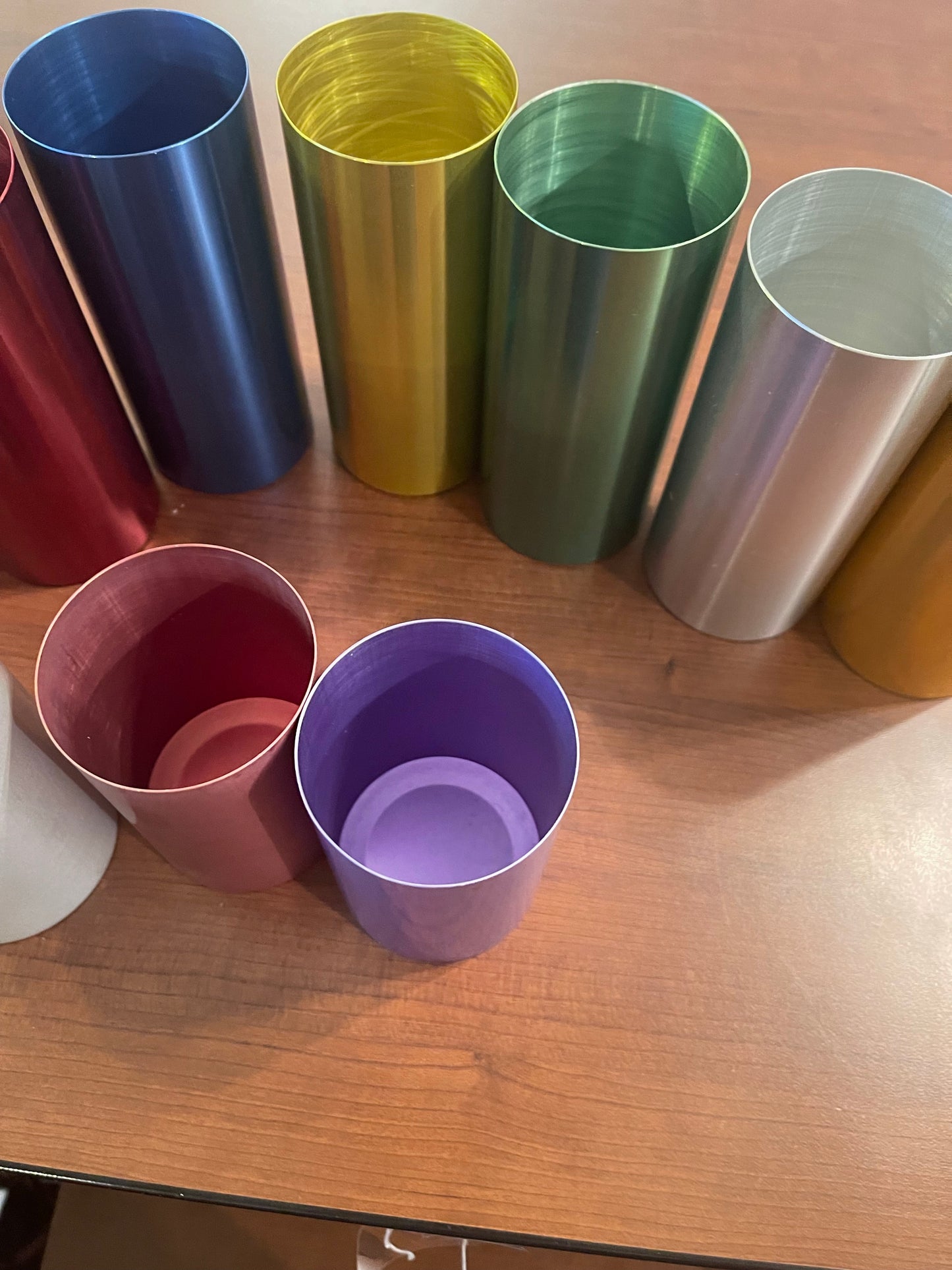 Vintage 12 Perma Hues Anodized Spun Aluminum Tumblers Cup