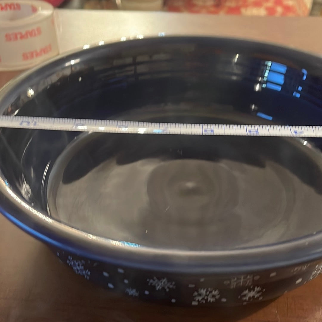 Fiesta Large 2qt. Serving Bowl with Snowflake Decal (Betty Crocker Exclusive)