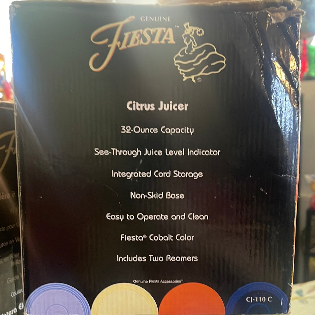 Fiesta New In Box Citrus Juicer in Cobalt