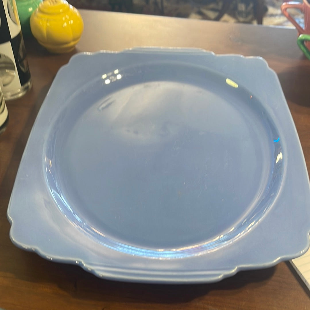 Vintage Riviera Rectangular Serving Tray in Mauve Homer Laughlin 13.5'