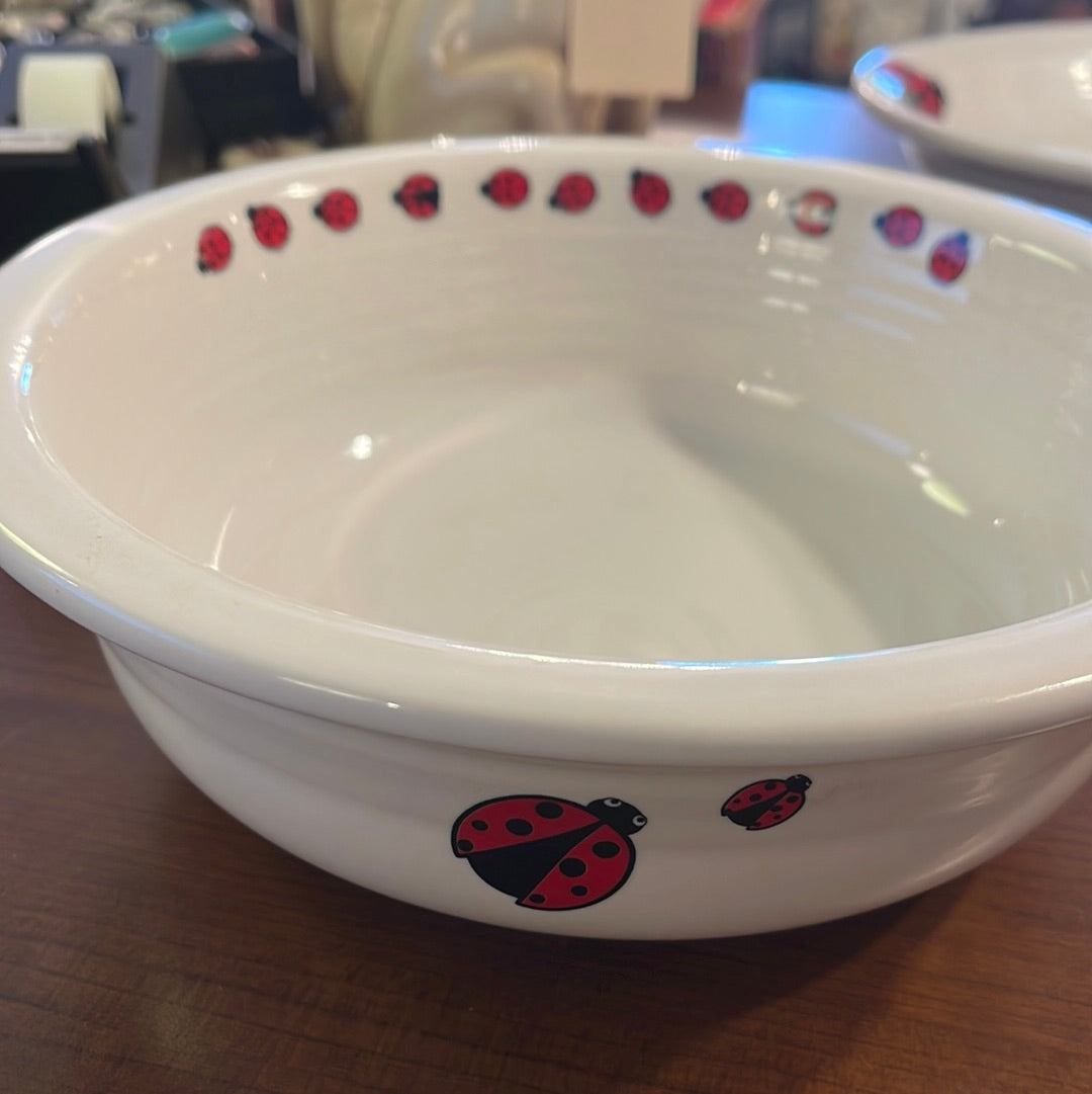 Fiesta Ladybug 8 1/2' Serving Nappy Bowl New