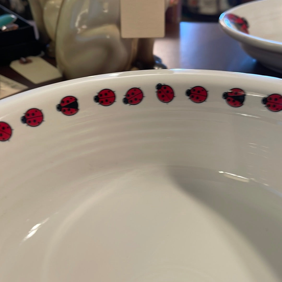 Fiesta Ladybug 8 1/2' Serving Nappy Bowl New