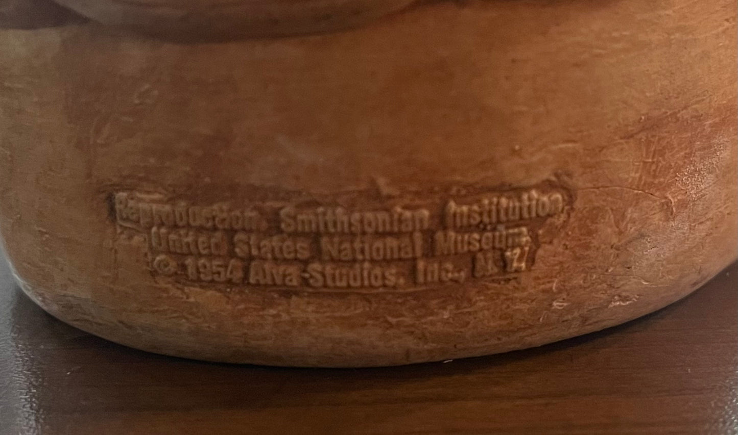 Alva Studios Mayan Vase Repro Smithsonian Institute 1954 14" MCM