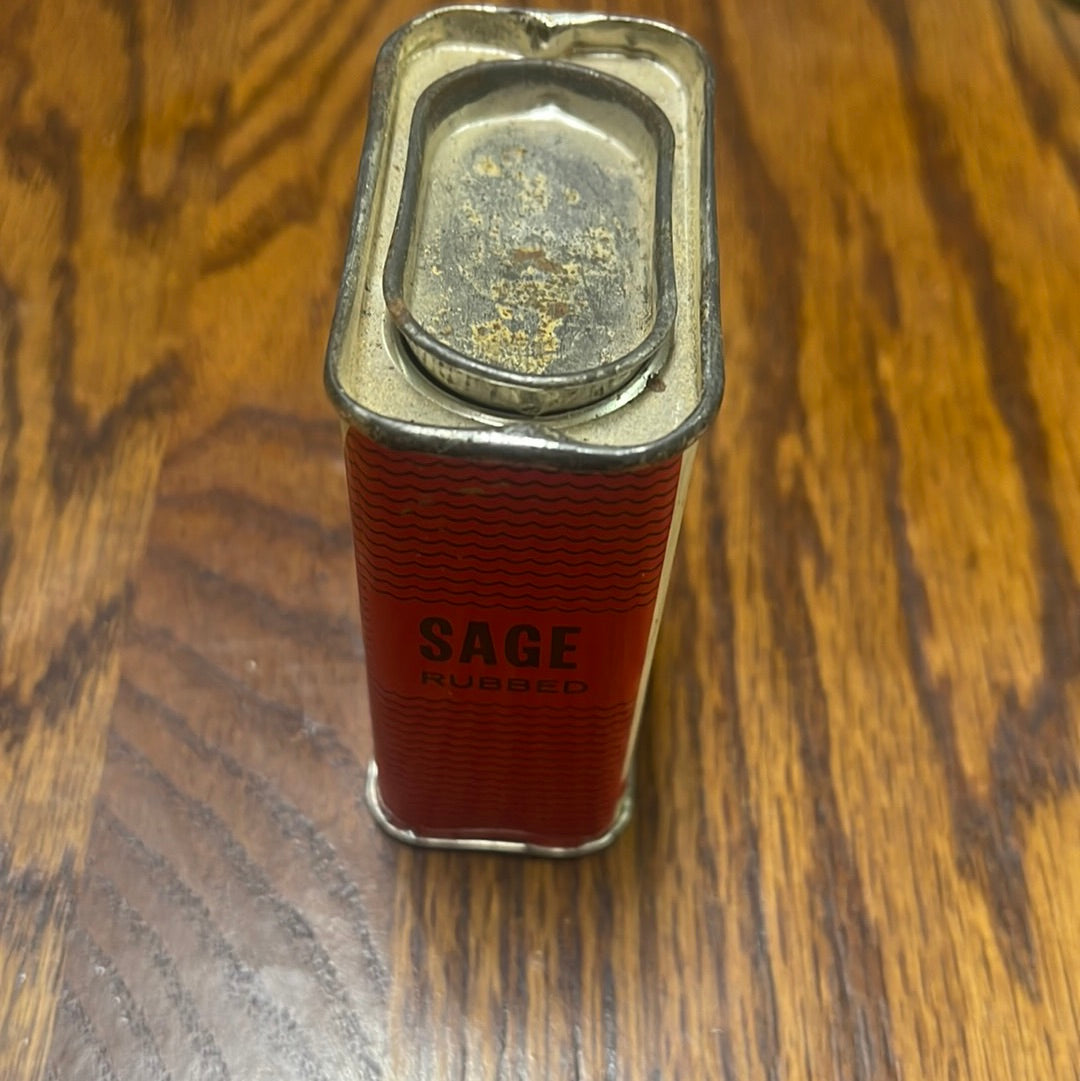 Vintage Franks Sage Spice Tin Cincinatti Ohio