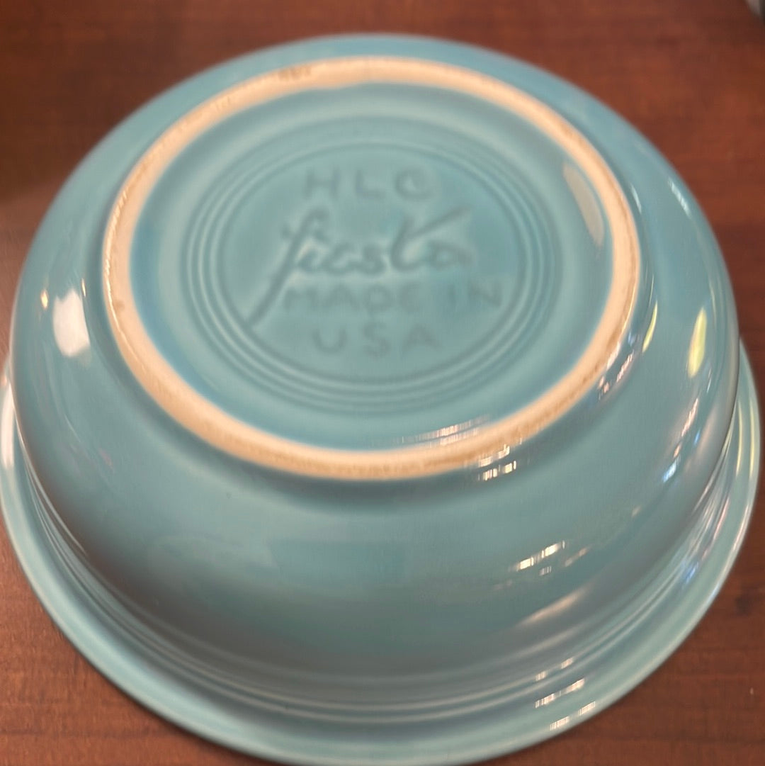 Vintage Fiesta Turquoise 5 1/4” Fruit Bowl / Nappy Bowl