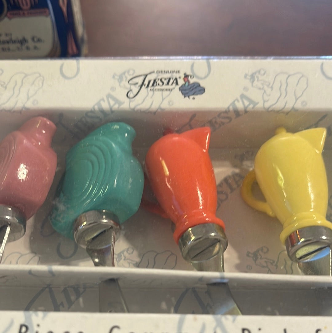 Fiesta 4 PIECE GOURMET PICK SET - RETIRED NIB
