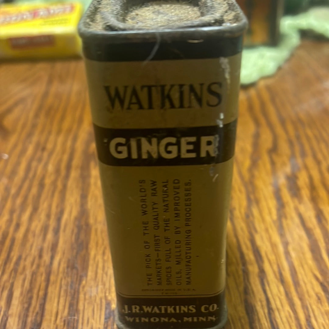 Vintage Spice Tin Watkins Ginger J.R. Watkins Co. Winona Min. 3oz