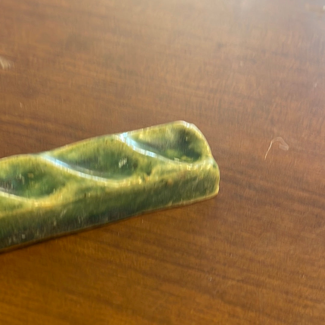 Antique Green Tile Fireplace Boarder 15 Pieces 52.5 total Inches