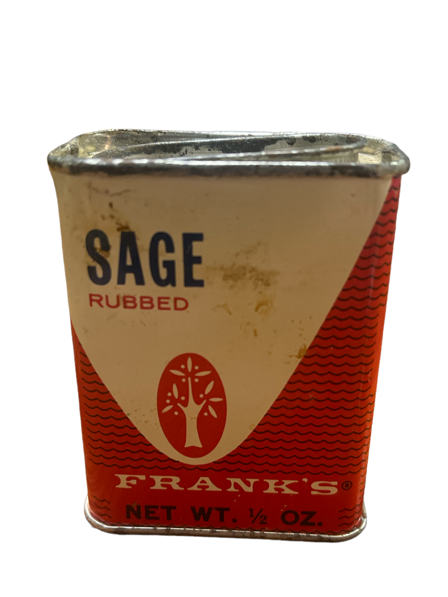 Vintage Franks Sage Spice Tin Cincinatti Ohio