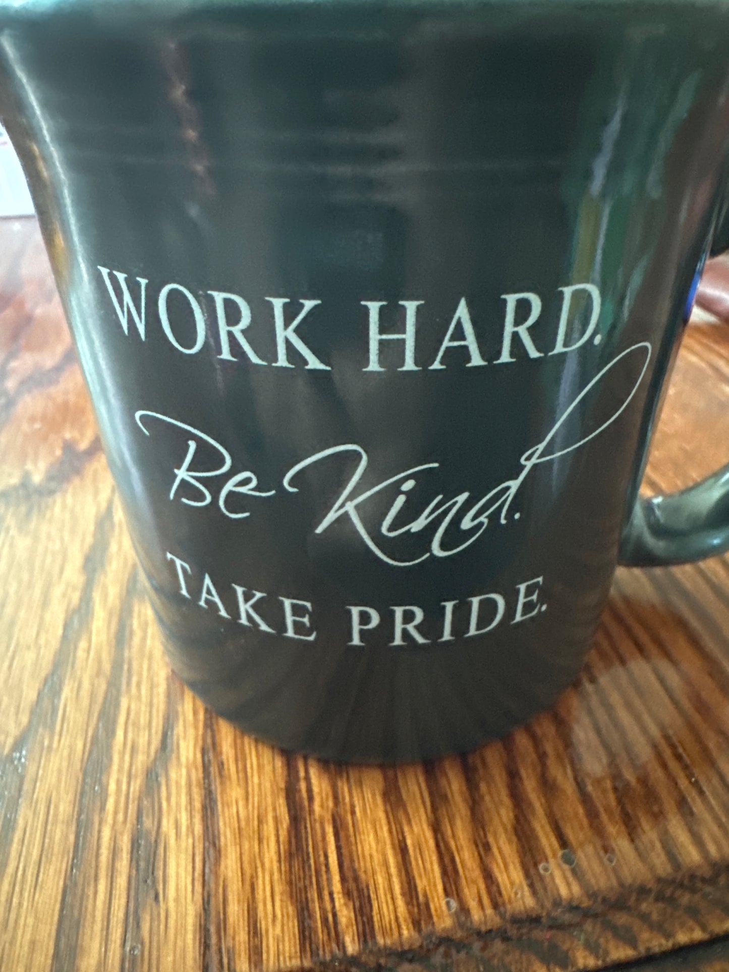 Fiesta RARE Mug - Work Hard - Barnwood Builders Show Exclusive - Slate -