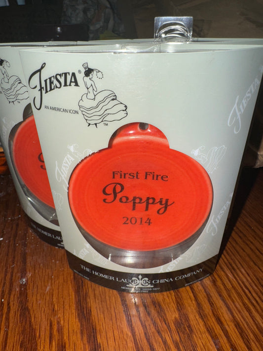 Fiesta Ornament First Fire Poppy 2014