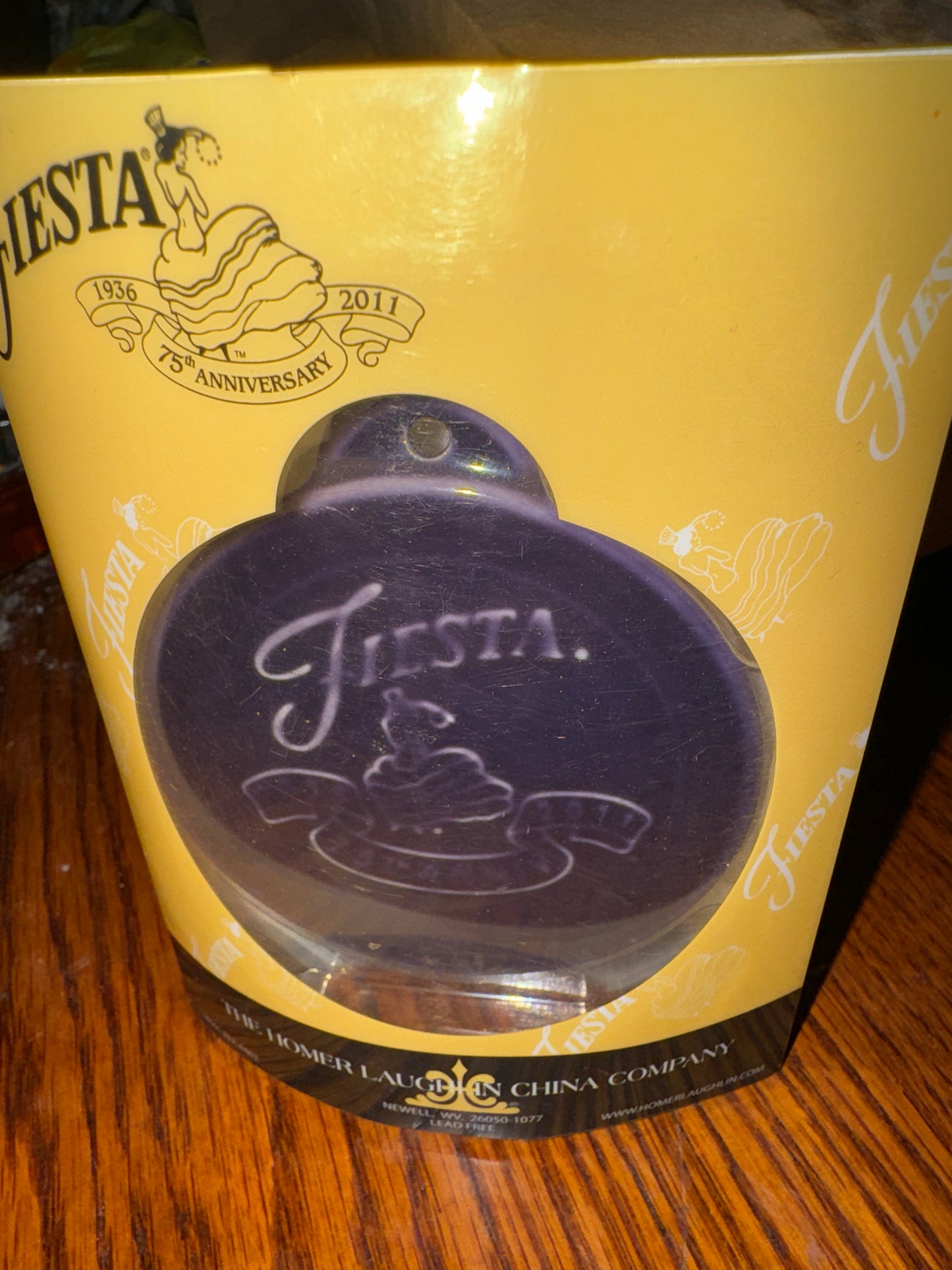 Fiesta Ornament Plum 75th Anniversary