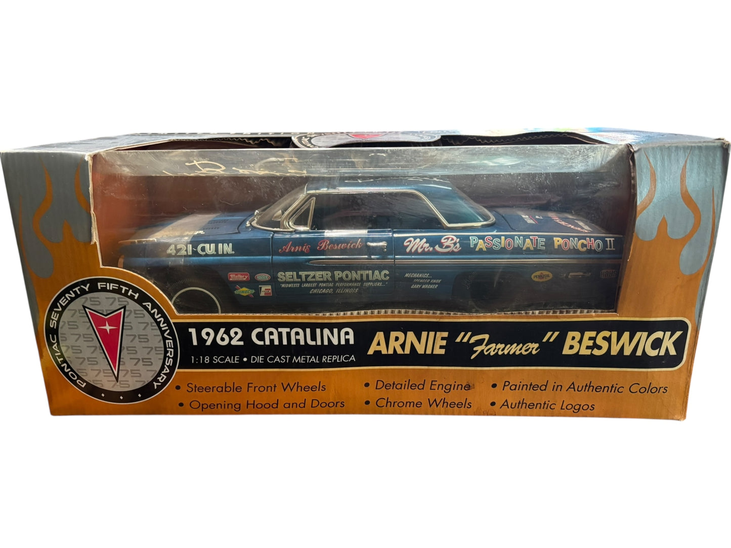 Arnie “The Farmer” Beswick Signed 1962 Catalina Limited Edition Collectors Car By Ertl Collectibles