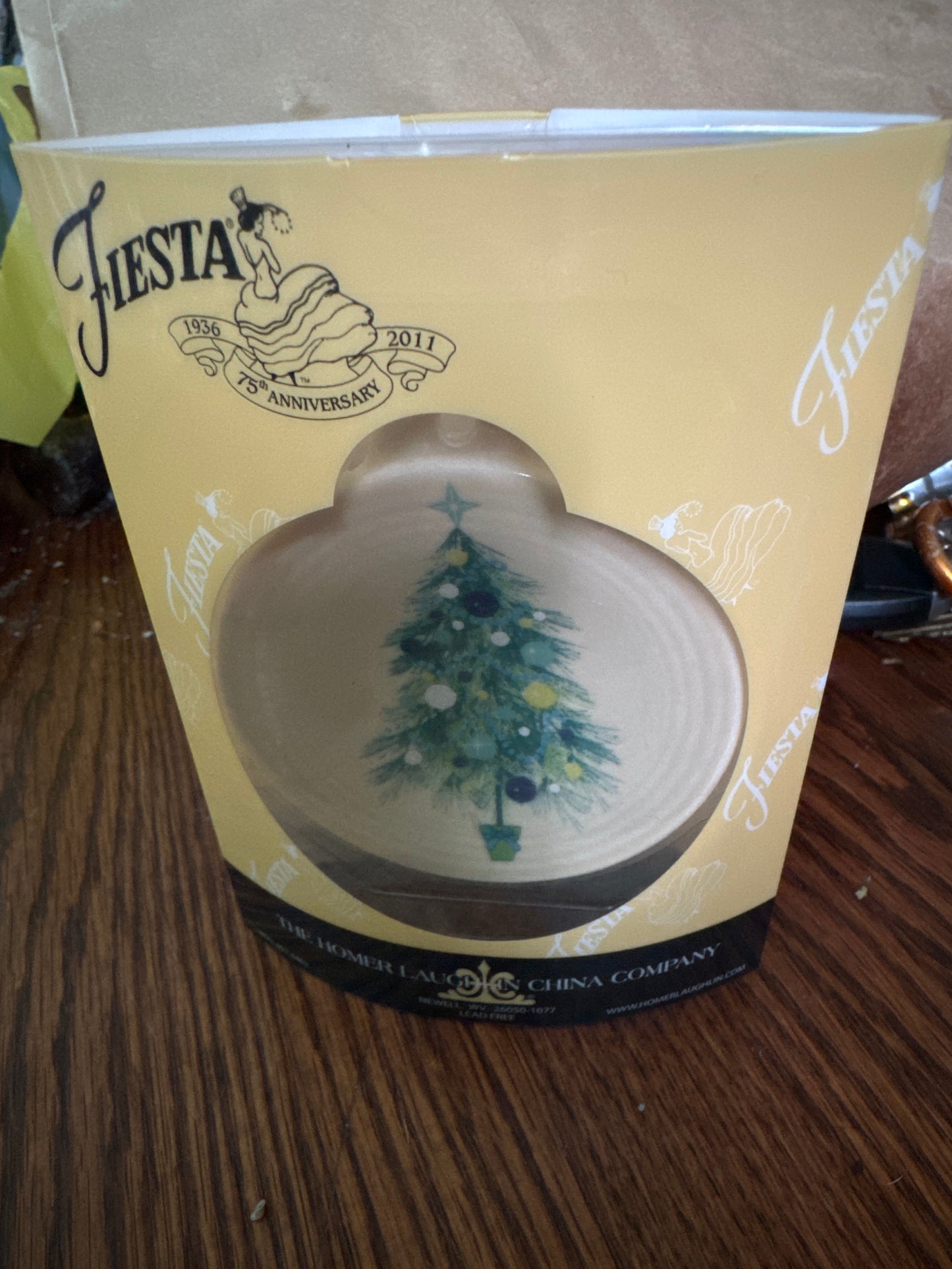 Fiesta Ornament Ivory Christmas Tree 2012