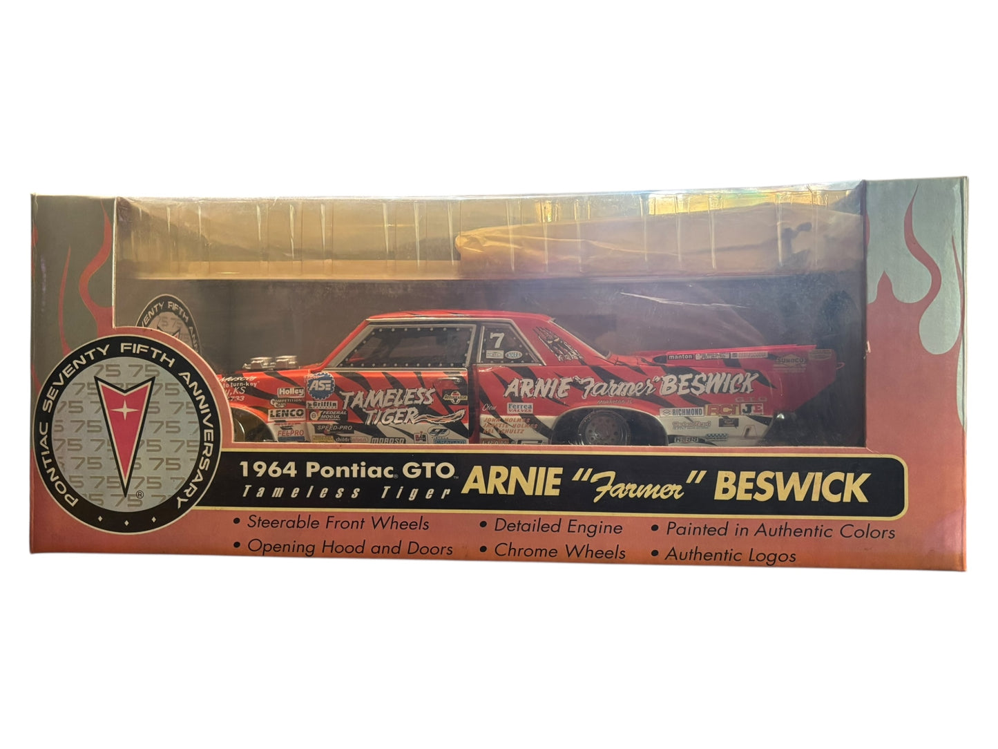 Arnie “The Farmer” Beswick Signed 1964 Pontiac GTO Limited Edition Collectors Car by Sun Star