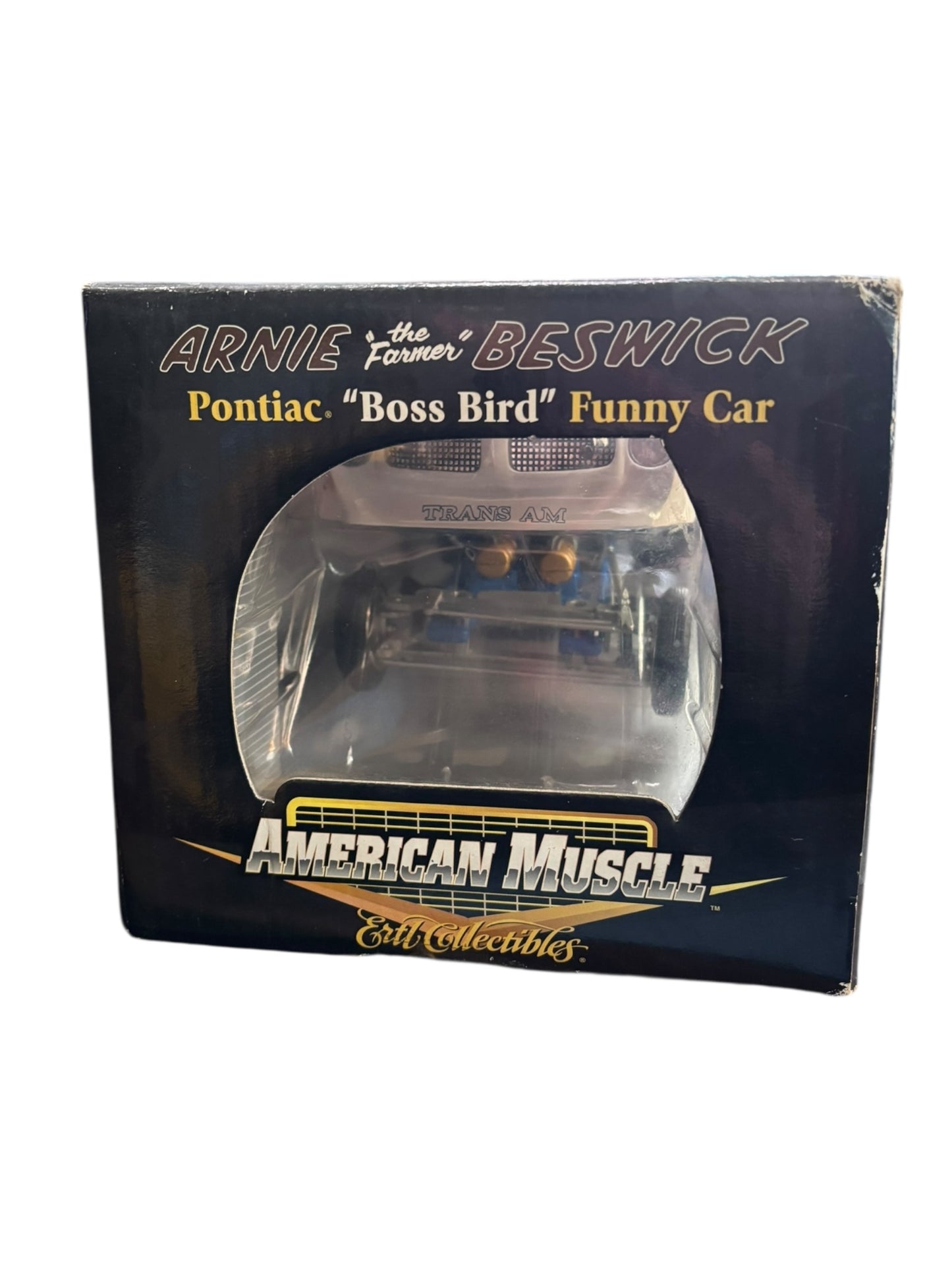 Arnie The Farmer Beswick AUTOGRAPHED Pontiac Boss Bird Funny Car, American Muscle Ertle Collectibles