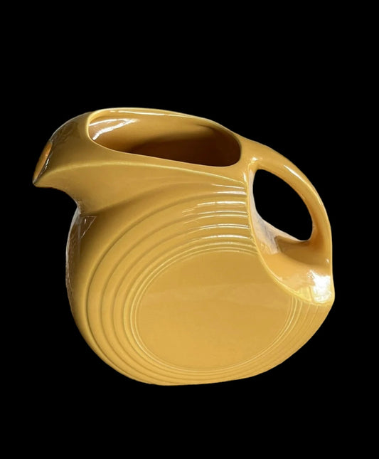 Fiesta Vintage Yellow Disk Pitcher - FULL SIZE