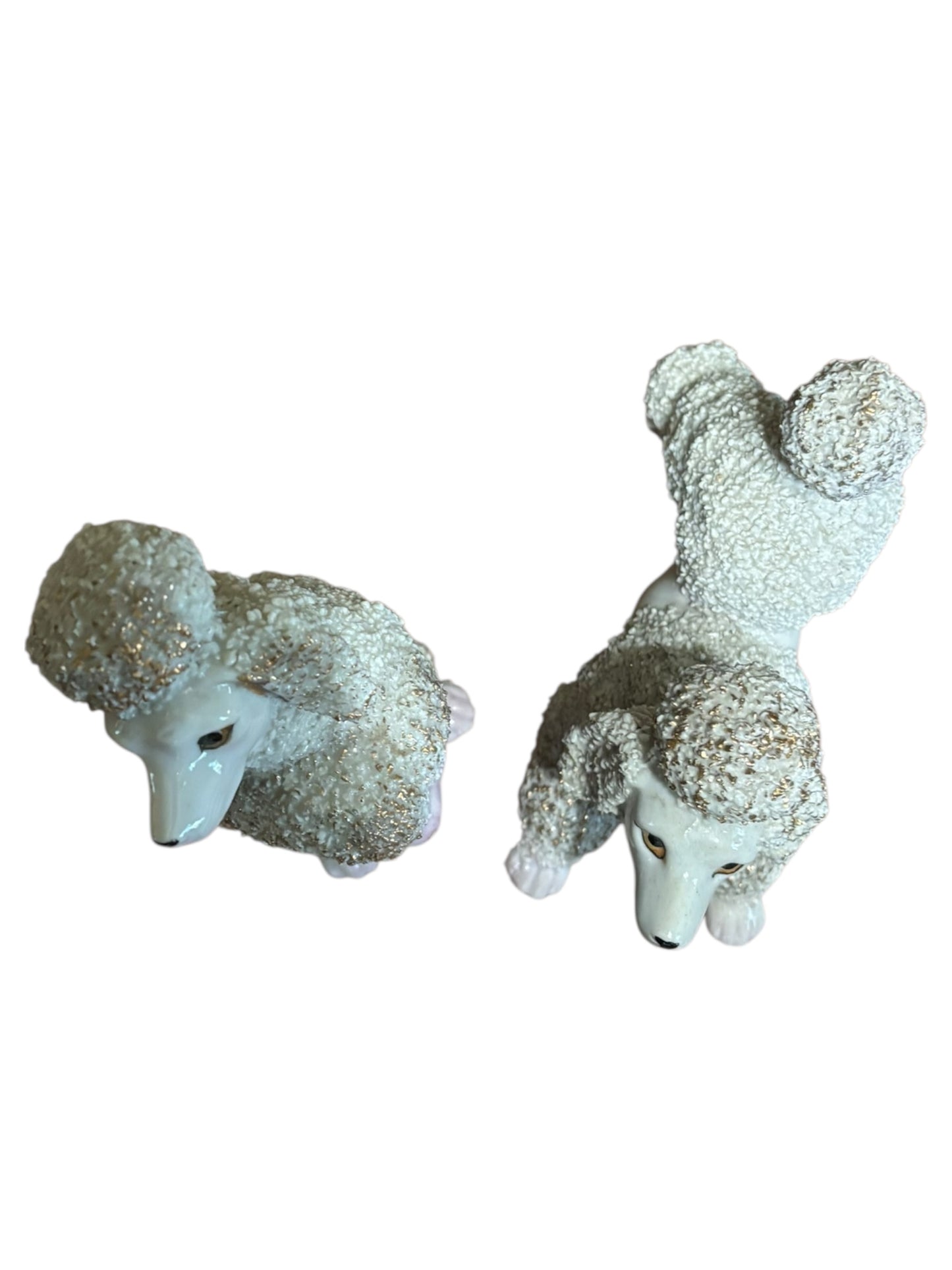 Vintage Spaghetti Poodle Pair 6” Tall