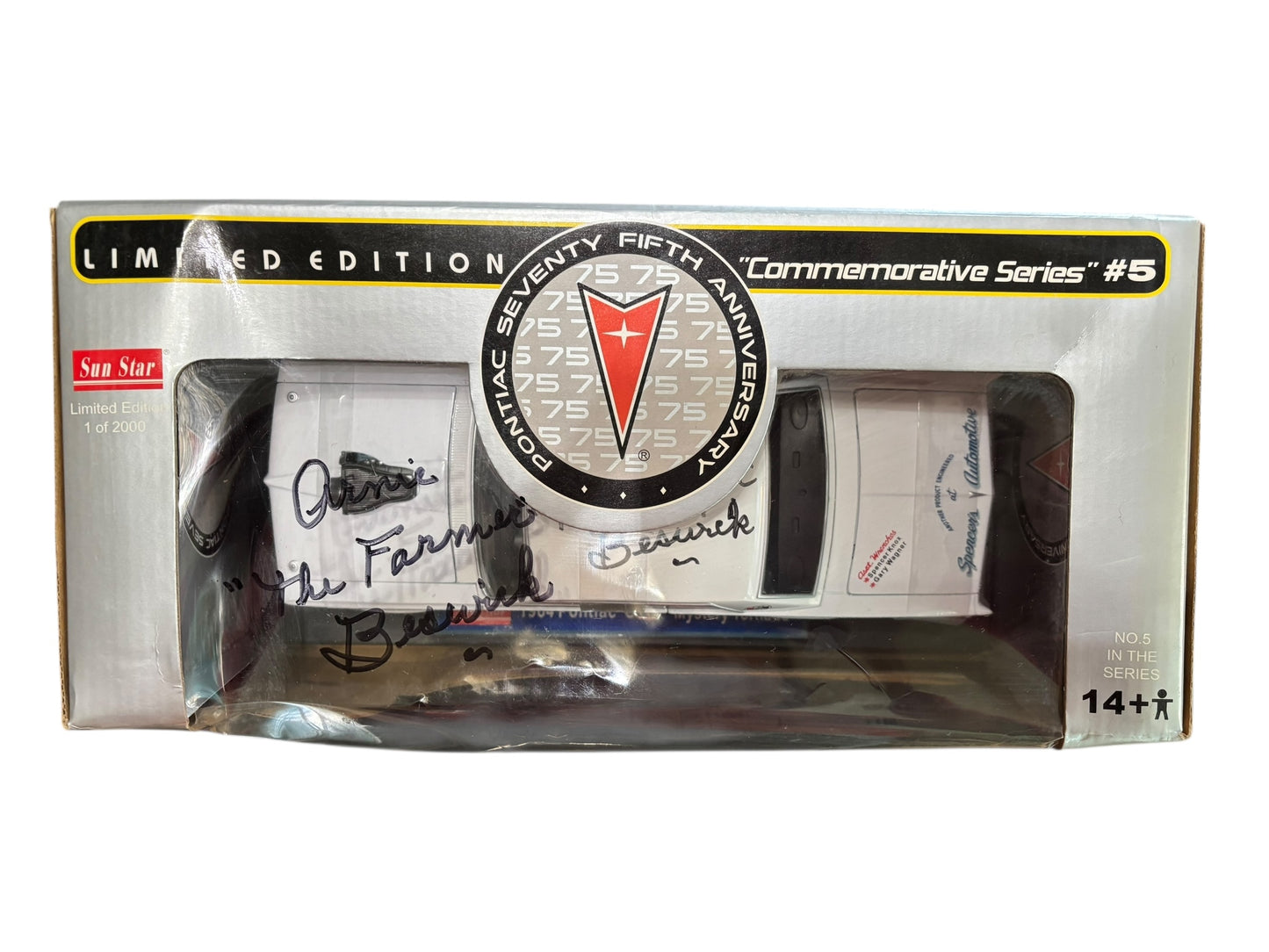 1964 Pontiac GTO Arnie The Farmer Beswick AUTOGRAPHED Collectors Car Sun Star Die Cast