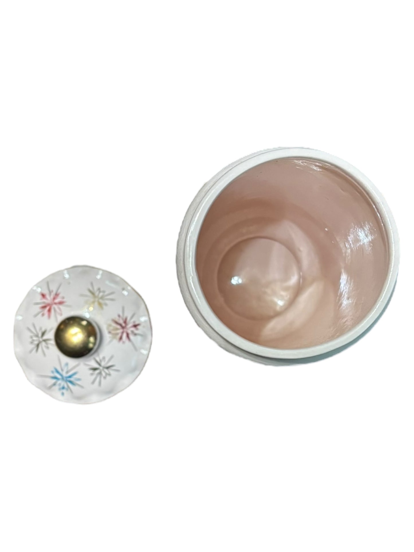 Vintage Royal Sealy Atomic Starburst MCM Apothecary Vanity Jar Canister 10.5” tall