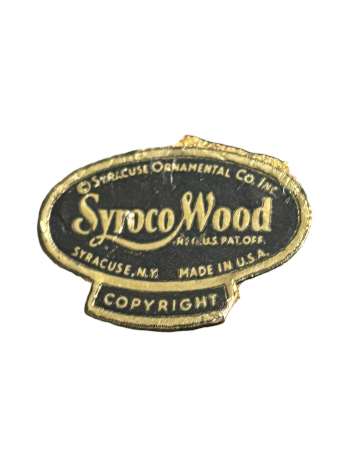 Mid Century Black and Gold Atomic Wall Shelf Pair 7”