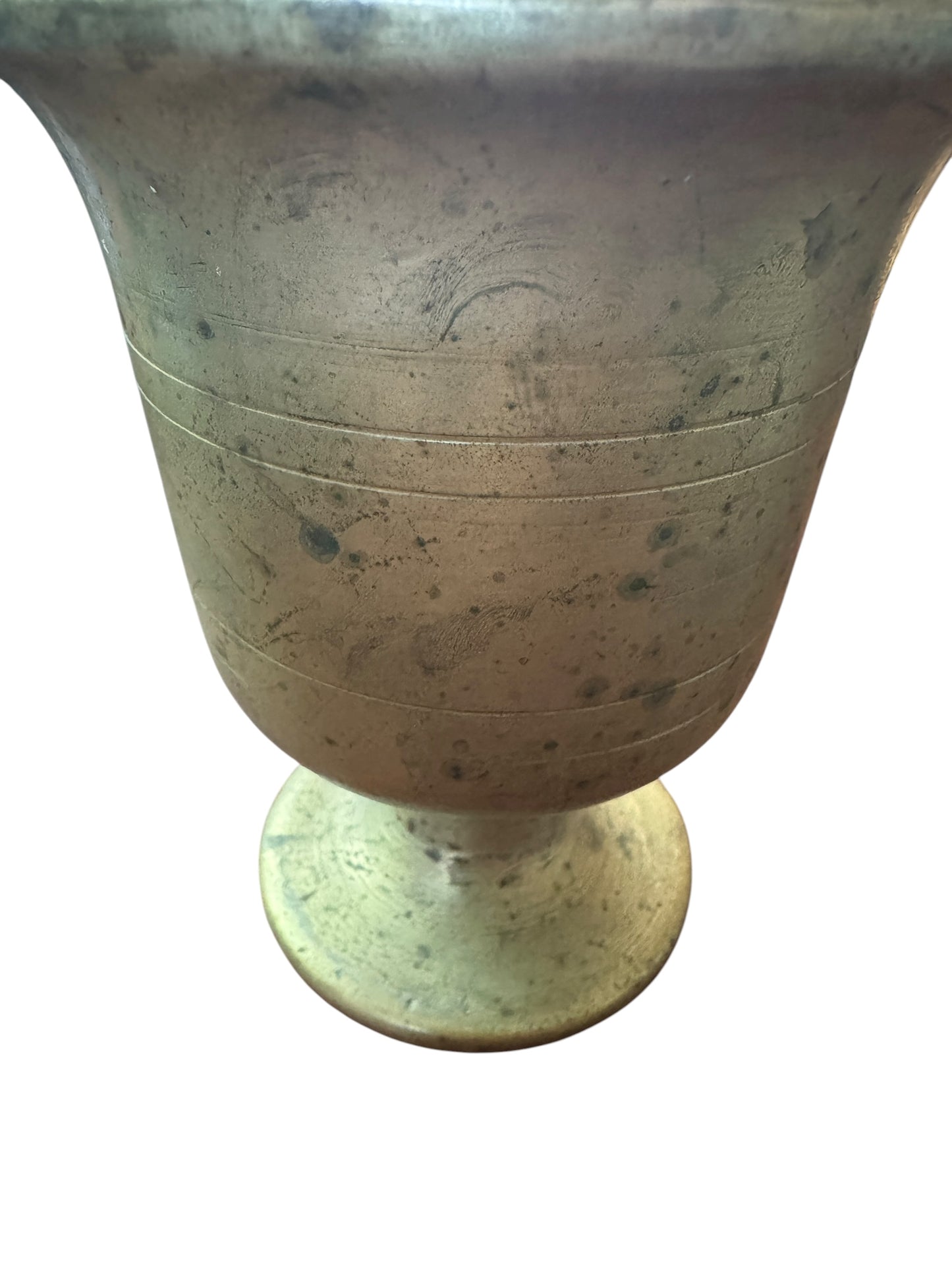 Antique Large Brass Mortar and Pestle