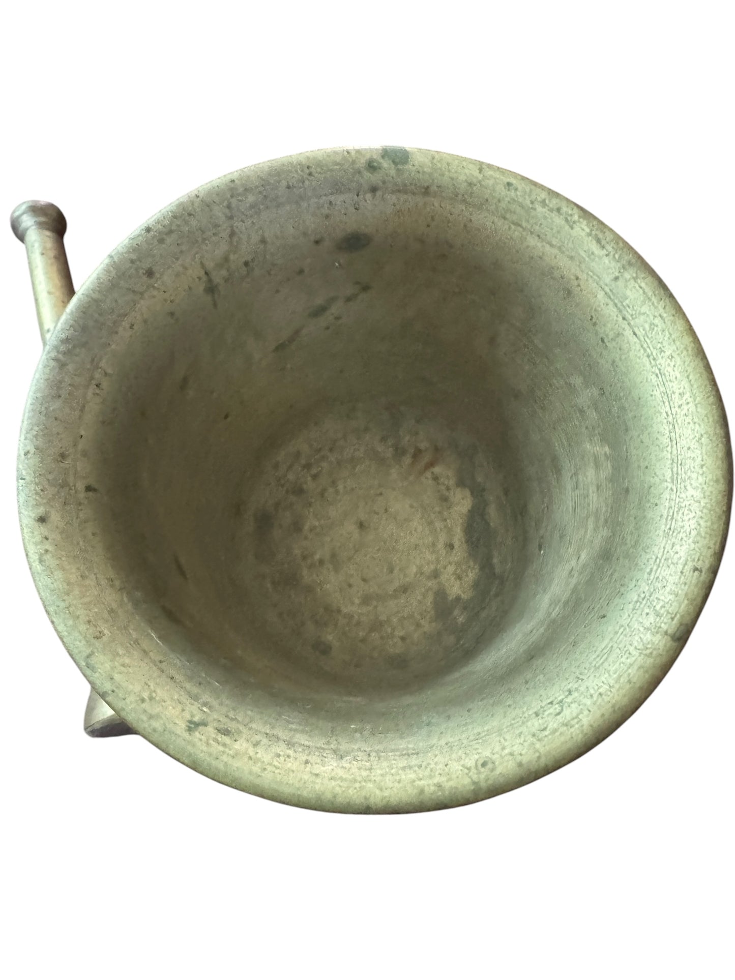 Antique Large Brass Mortar and Pestle