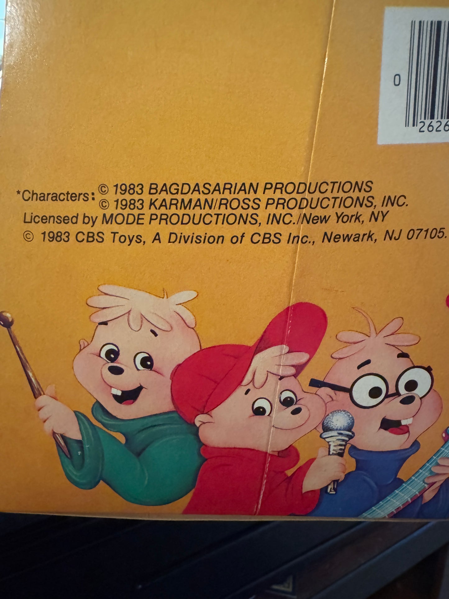 Vintage 1983 Chipmunks 10" Alvin Simon Theodore  in Original Box