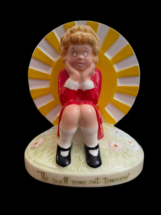 Vintage Annie Ceramic Figurine - The Sun Will Come Out Tomorrow -