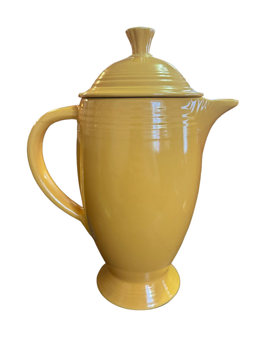 Fiesta Large Vintage Coffee Pot in Yellow