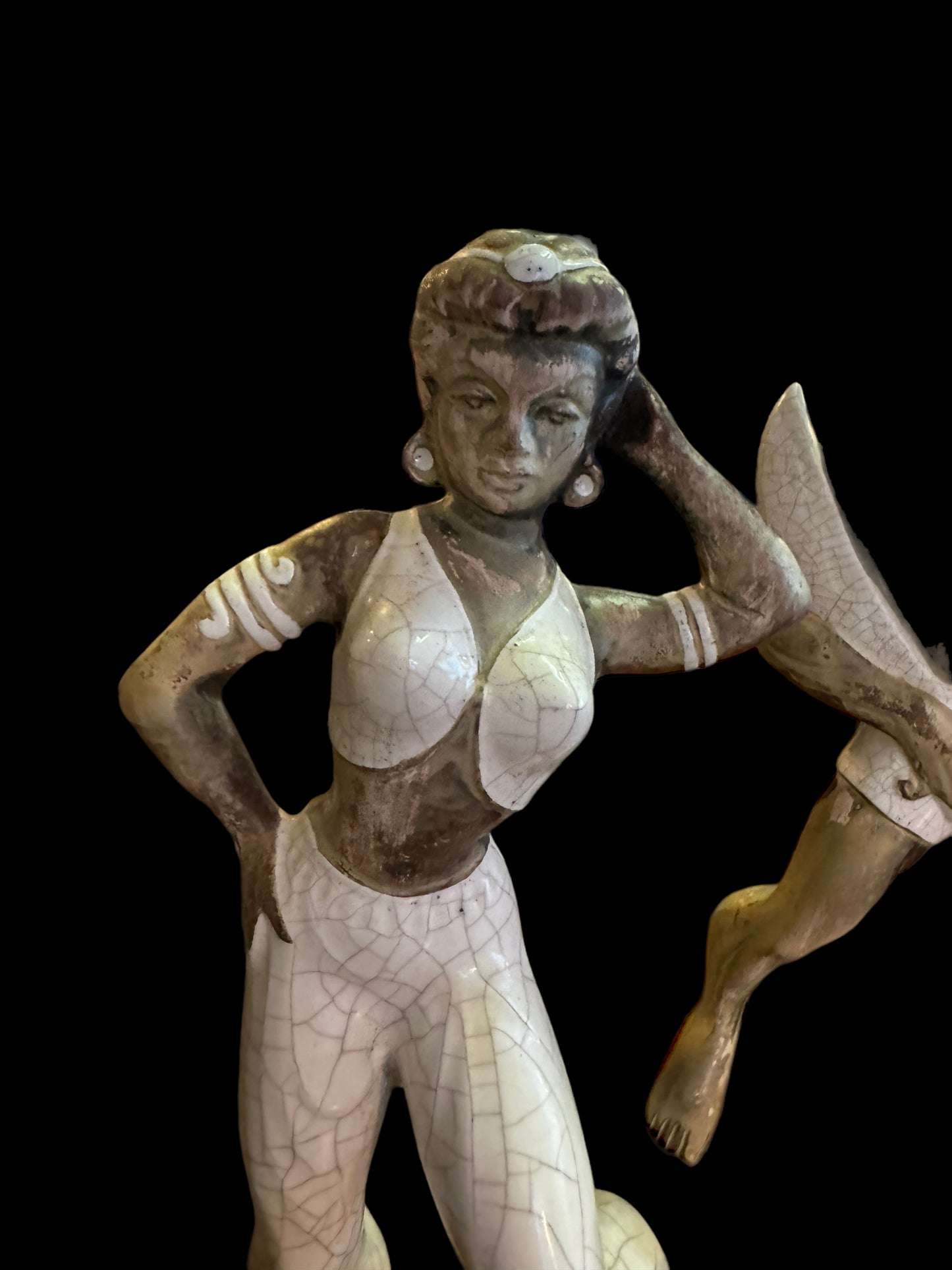 Mid Century Modern Treasure Craft Statues Genie Blackamoore Vinage Warriors