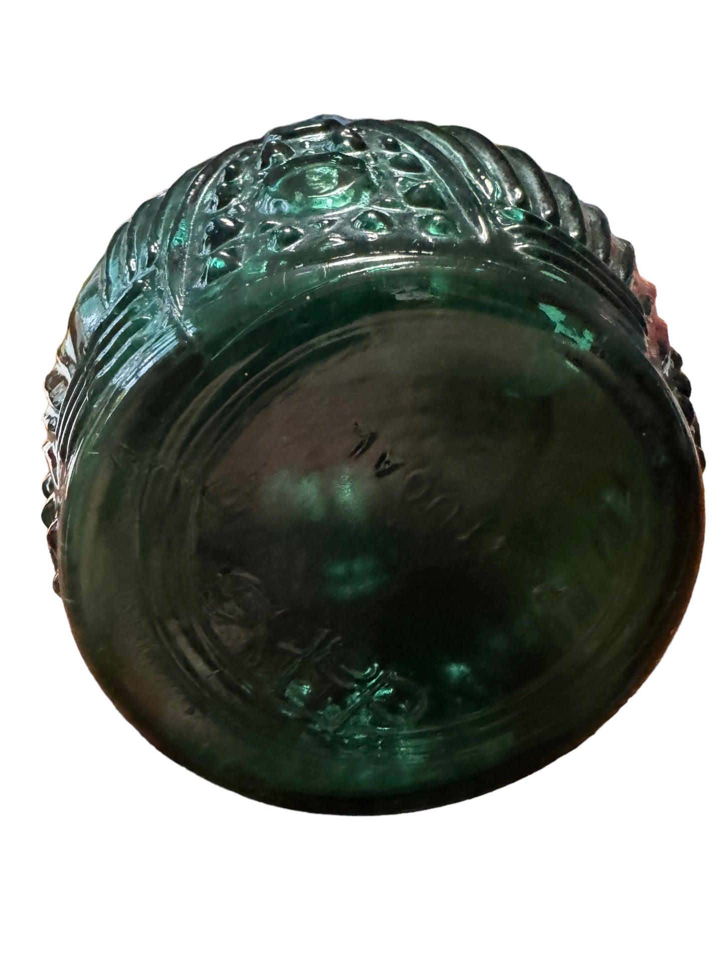 Vintage Dabs Empoli Genie Bottle 17” Emerald Green Decanter