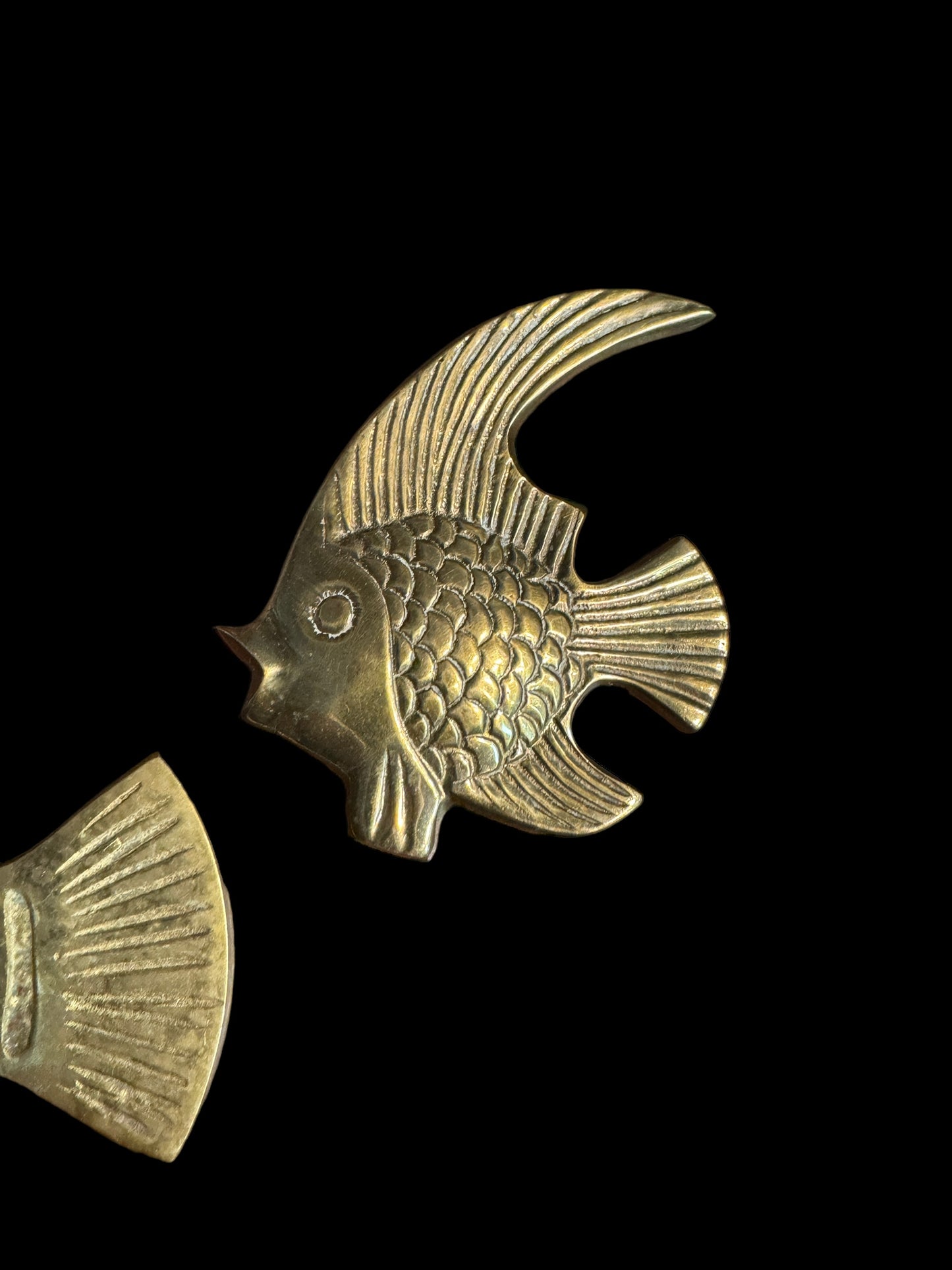Vintage Large Brass Wall Fish