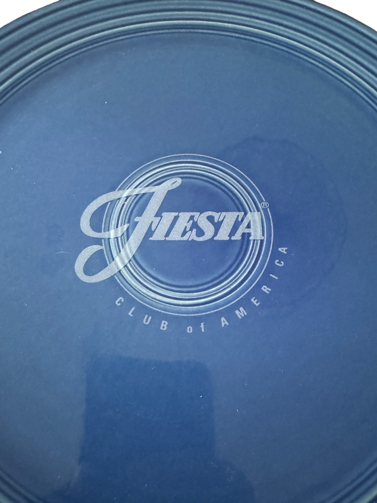 Fiesta Sapphire Cake Plate Decal Rare