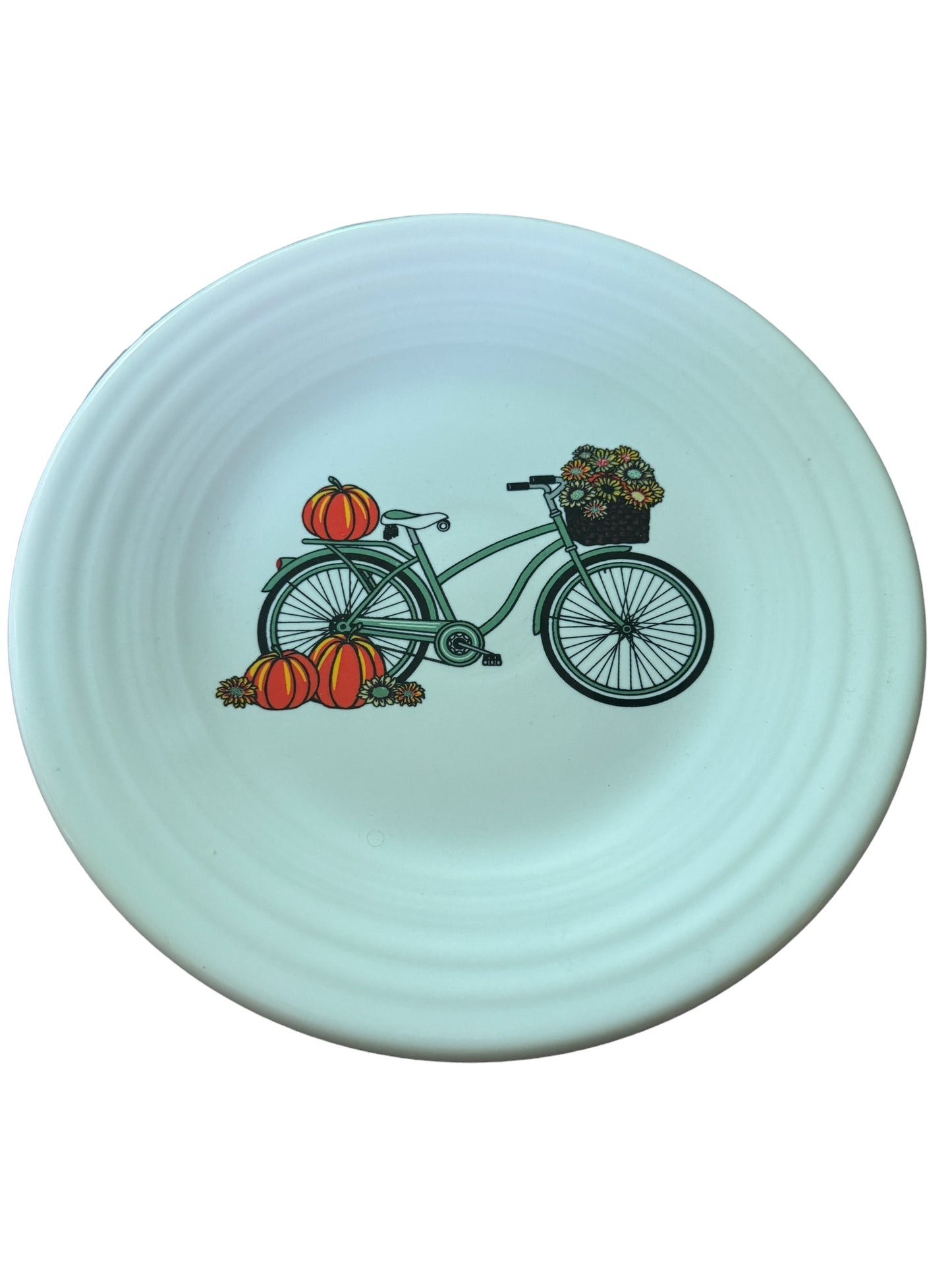 Fiesta 9” Bicycle Fall / Autumn Luncheon Plate Belk Exclusive