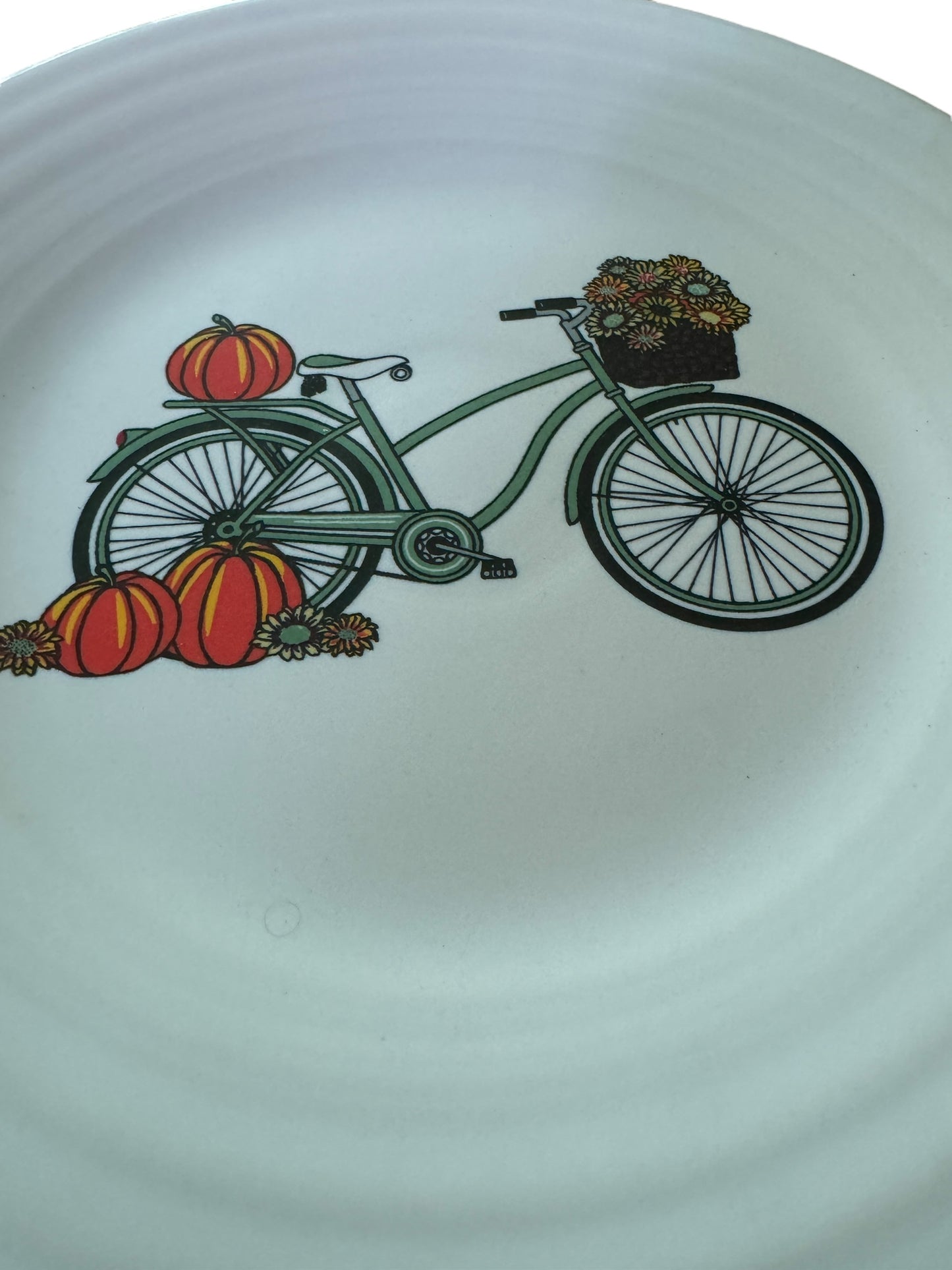 Fiesta 9” Bicycle Fall / Autumn Luncheon Plate Belk Exclusive