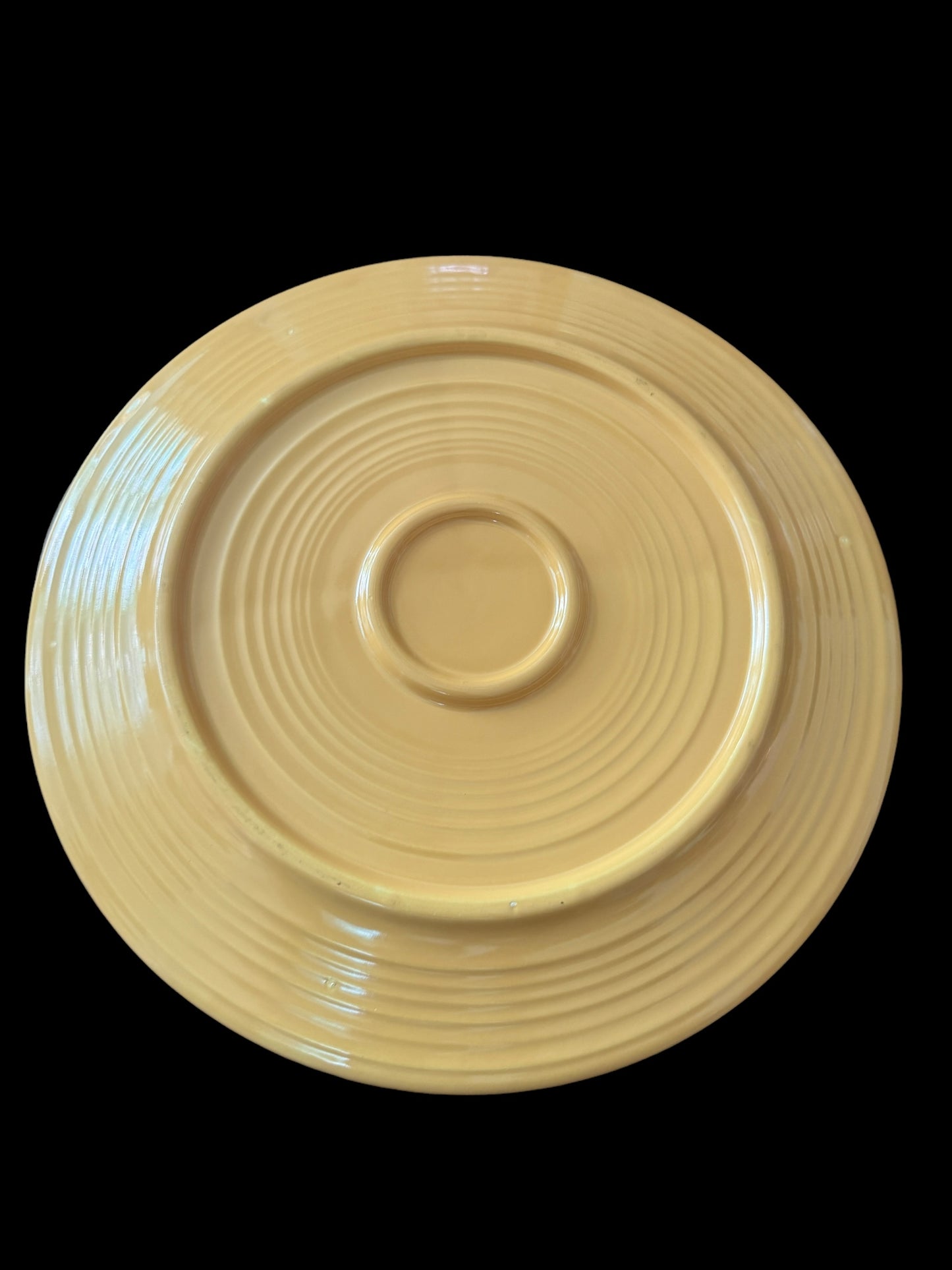 Fiesta Grill / Divided Plate in Yellow +No Damage+11 3/4”