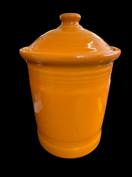 Fiesta Small 1 Quart Canister in Tangerine - Retired Discontinued 2nds