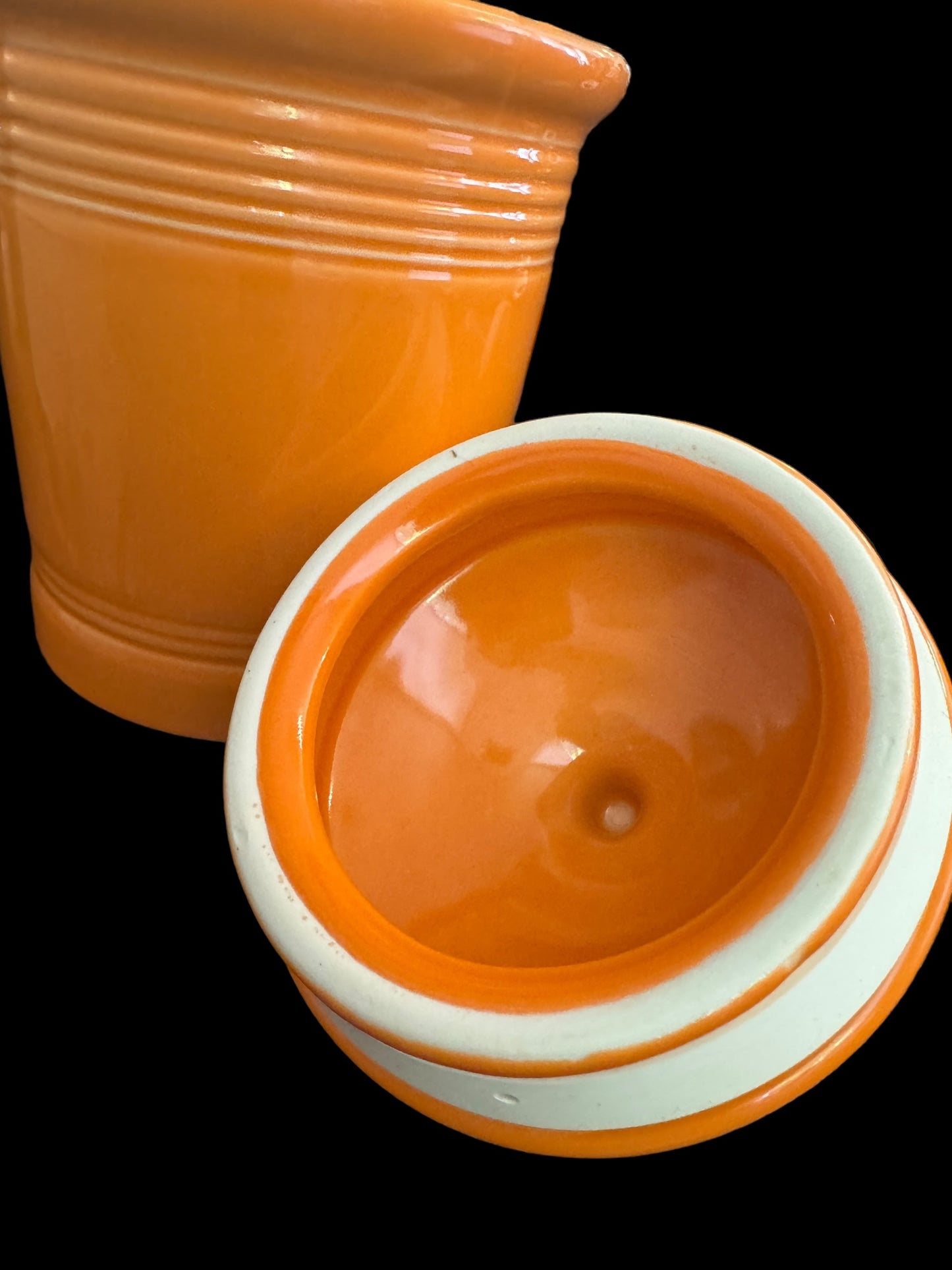 Fiesta Small 1 Quart Canister in Tangerine - Retired Discontinued