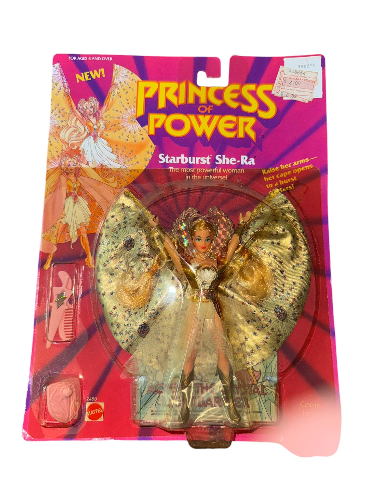 She Ra MOTU Princess of Power Starburst She Ra Moc Still Sealed 1986 Mattel