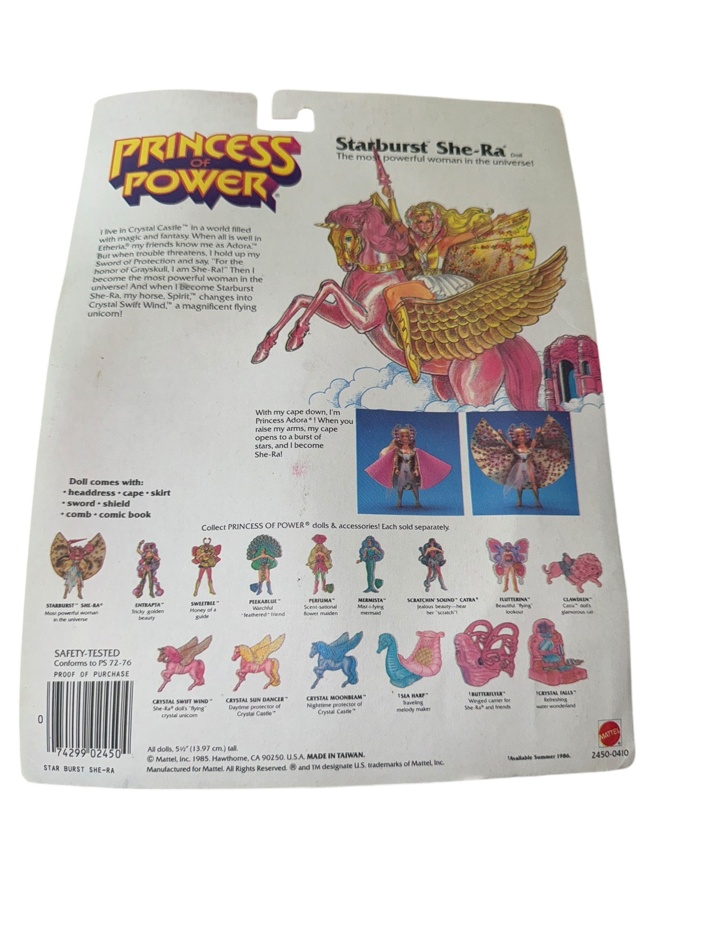 She Ra MOTU Princess of Power Starburst She Ra Moc Still Sealed 1986 Mattel