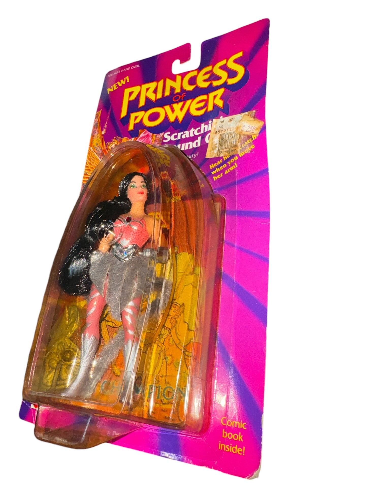 She Ra MOTU Princess of Power POP Moc Scratchin Sound CATRA Still Sealed 1984 Mattel